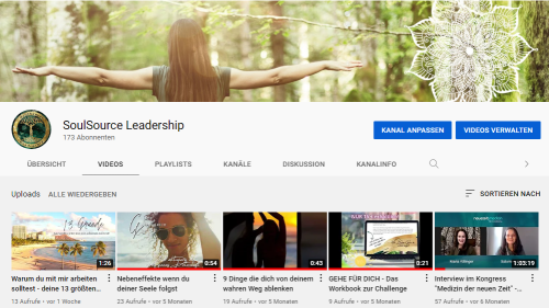 youtube kanal soulsource leadership, frequenztraining